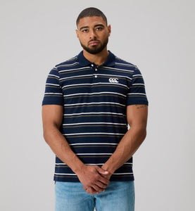 Canterbury Fundamentals Stripe Polo - Navy