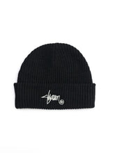 Load image into Gallery viewer, S Double Shawn Script Mid Beanie - Black
