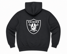 Load image into Gallery viewer, Everteam NFL Raiders Front Back Hoodie - Washed Black
