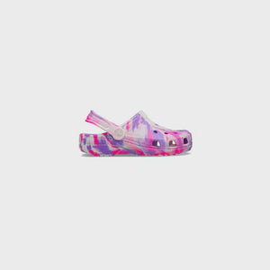 Crocs Classic Glow Marbled Clog (C11-J6) - Pink Crush/Multi