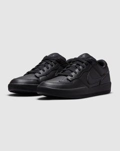 Nike SB Force 58 Premium Leather Shoe - Black/Black