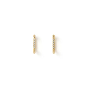 Arms Of Eve Diana Gold Huggie Earrings - Gold