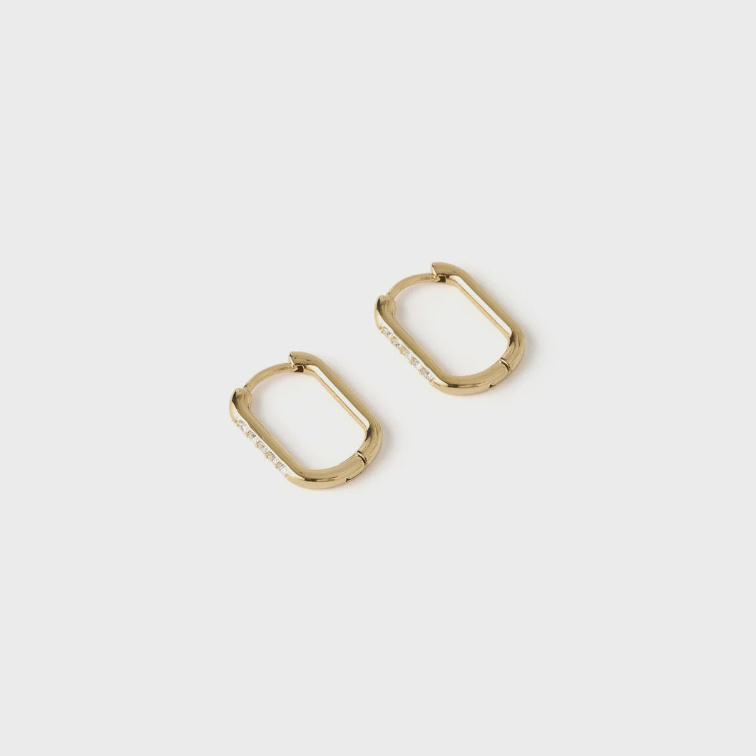 Arms Of Eve Diana Gold Huggie Earrings - Gold