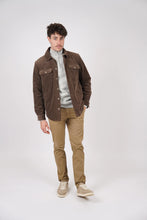 Load image into Gallery viewer, James Harper Cord Padded Jacket - Chocolate
