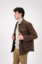 Load image into Gallery viewer, James Harper Cord Padded Jacket - Chocolate

