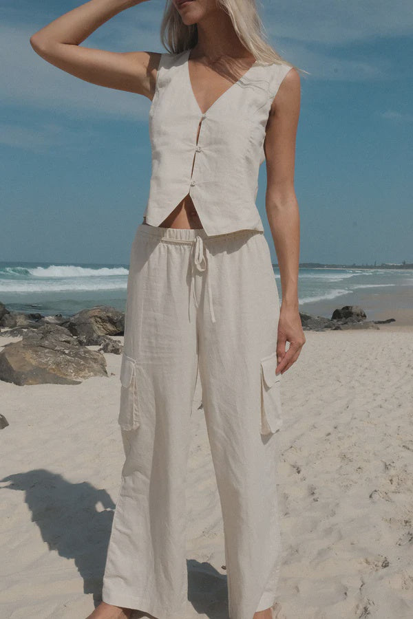 Rhythm Cove Cargo Pant - Oat