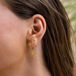 Arms Of Eve Magnolia Gold Charm Earrings