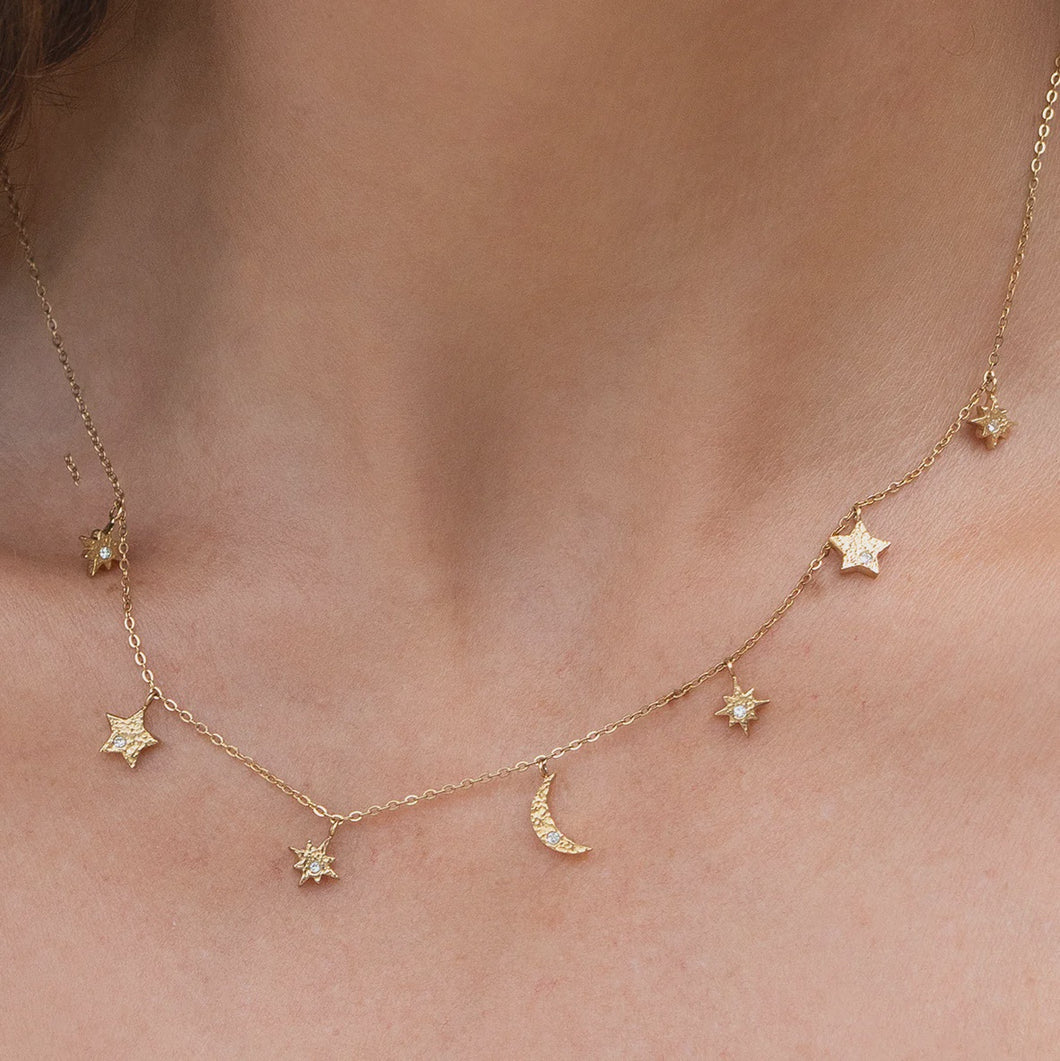 Arms Of Eve Moondust Gold Charm Necklace