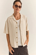 Load image into Gallery viewer, Rhythm Relaxed Stripe Shirt - Natural
