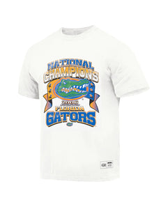 NCAA Florida Gators 06 National Championships Tee - Vintage White