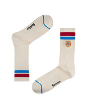 Load image into Gallery viewer, Foot-ies Melbourne Bitter Logo Stripe Sneaker Sock 2 Pack
