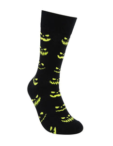 Foot-ies Scary Night Organic Cotton Sock - Blk