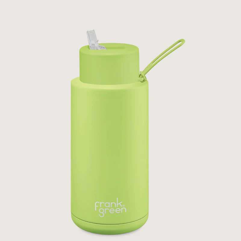 Frank Green 1L Ceramic Reusable Bottle - Pistachio Green