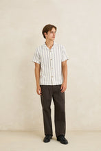Load image into Gallery viewer, Rhythm Turkish Stripe S/S Shirt - Natural

