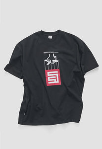 S Double Godfather SS Tee - Black
