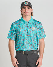 Load image into Gallery viewer, The Mad Hueys Hueys Golf SS Polo - Teal
