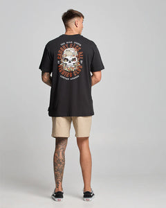 The Mad Hueys Caught Fk All SS Tee - Black