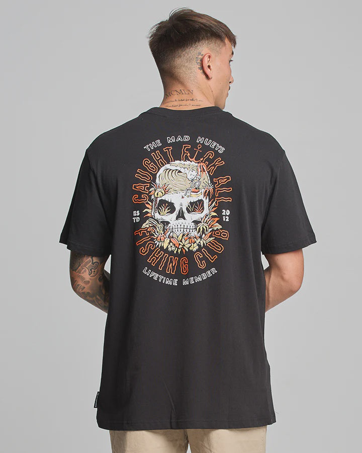 The Mad Hueys Caught Fk All SS Tee - Black