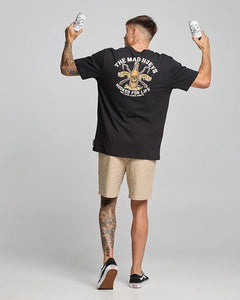 The Mad Hueys Hooked For Life Tee - Black