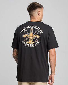 The Mad Hueys Hooked For Life Tee - Black