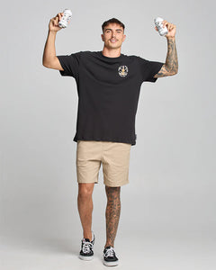 The Mad Hueys Hooked For Life Tee - Black