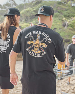 The Mad Hueys Hooked For Life Tee - Black