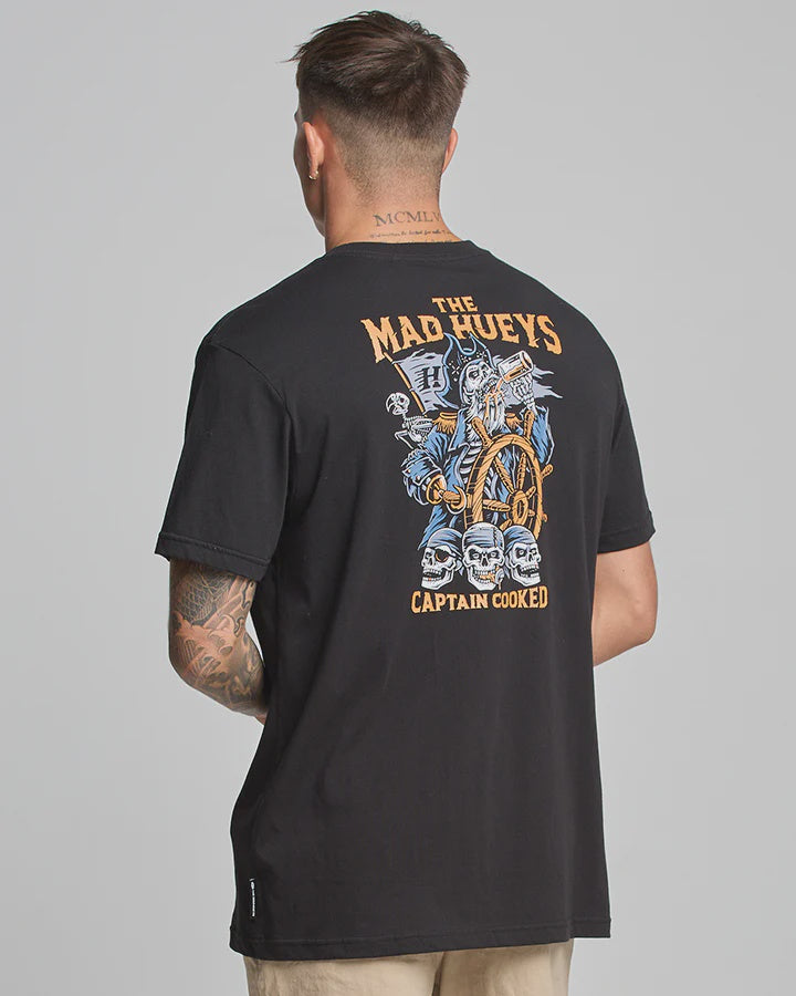The Mad Hueys Captain Cooked SS Tee - Black2