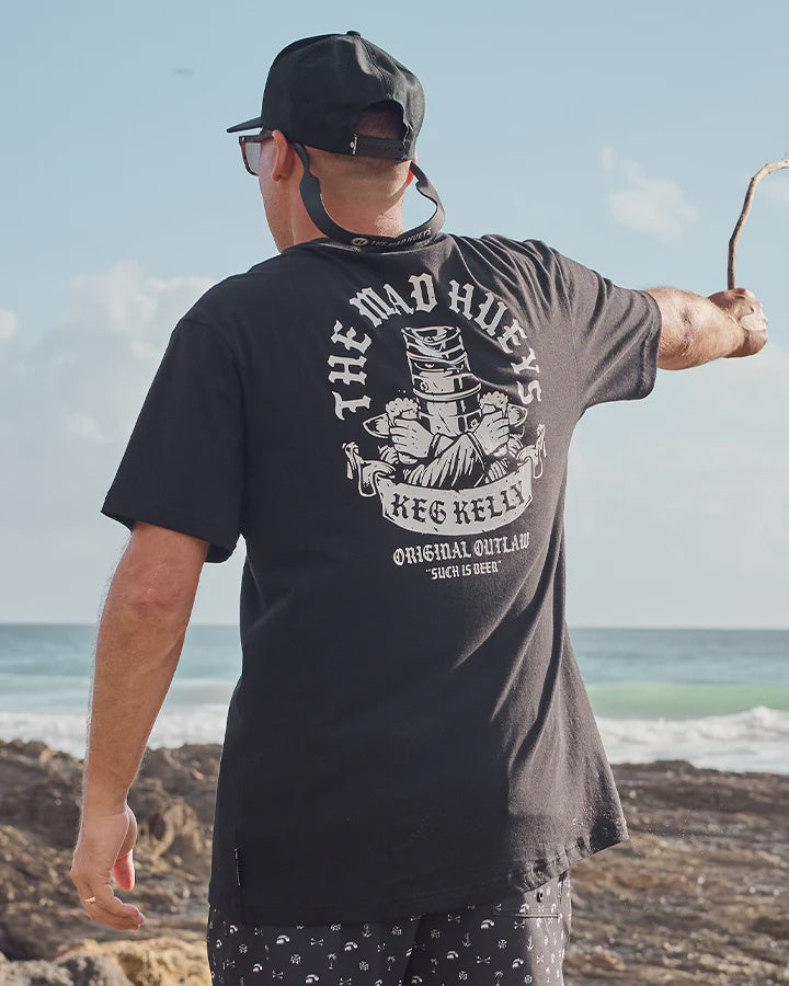 The Mad Hueys Keg Kelly Tee - Black