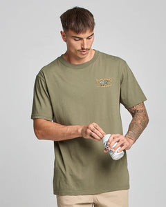 The Mad Hueys Drop Bear SS Tee - Olive