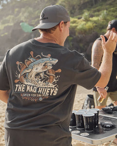 The Mad Hueys Catch Fish Tee - Vintage Black
