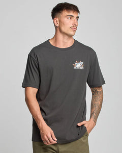 The Mad Hueys Catch Fish Tee - Vintage Black