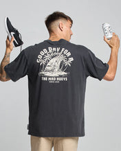 Load image into Gallery viewer, The Mad Hueys Good Day For A Shoey Oversized Tee - Washed Black
