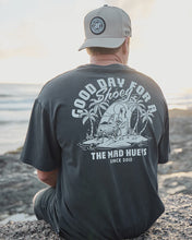Load image into Gallery viewer, The Mad Hueys Good Day For A Shoey Oversized Tee - Washed Black
