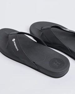 The Mad Hueys Hueys Wide Strap Thongs - Black