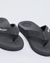 Load image into Gallery viewer, The Mad Hueys Hueys Wide Strap Thongs - Black
