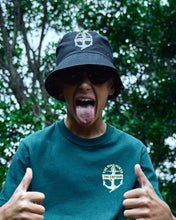 Load image into Gallery viewer, The Mad Hueys Croc Captain Youth Reversible Bucket Hat - Vintage Black
