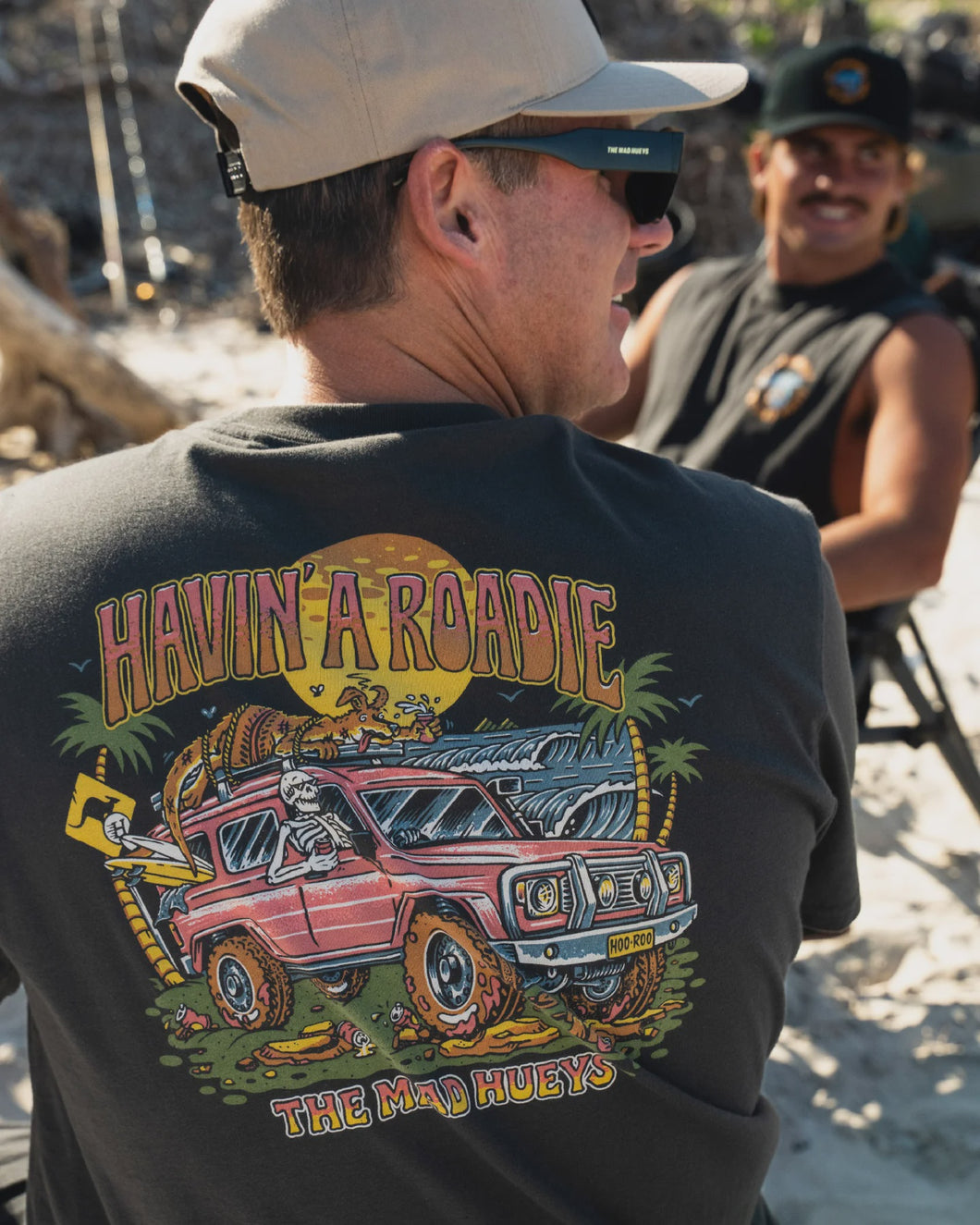 The  Mad Hueys Roadie SS Tee - Vintage Black