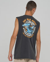 Load image into Gallery viewer, The Mad Hueys Get Hammered Muscle - Washed Black
