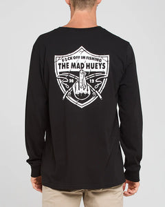 The Mad Hueys Raider Fk Off Fishing L/S Tee - Black