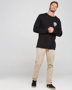 The Mad Hueys Raider Fk Off Fishing L/S Tee - Black