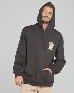 The Mad Hueys Fully Cookedaburra Pullover Hoodie - Vintage Black