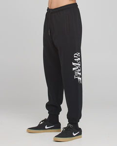 The Mad Hueys Speeding Hueys Relaxed Trackpant - Black