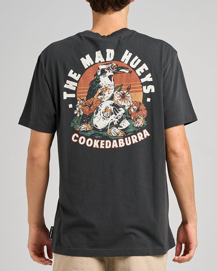 The Mad Hueys Stranded Cookedaburra Tee - Vintage Black