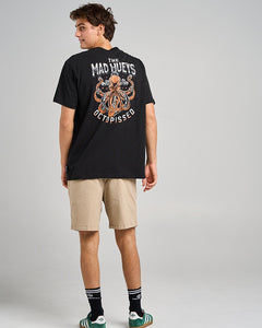 The Mad Hueys Anchor Octopissed Tee - Black