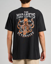 Load image into Gallery viewer, The Mad Hueys Anchor Octopissed Tee - Black
