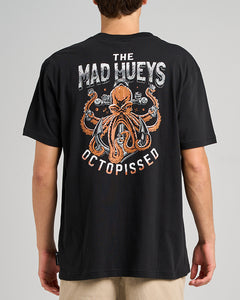 The Mad Hueys Anchor Octopissed Tee - Black