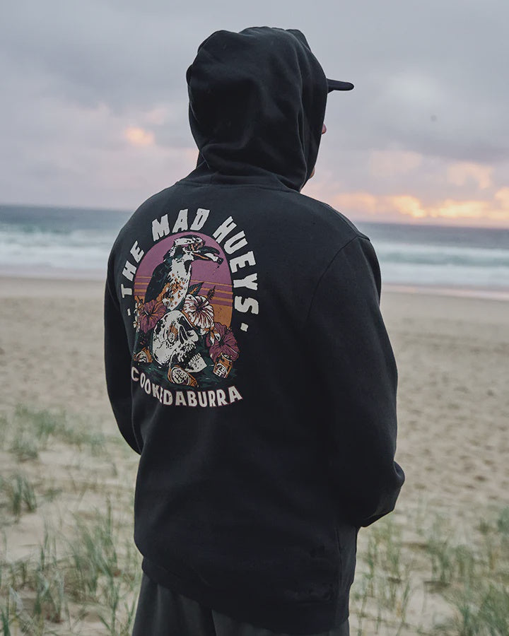 The Mad Hueys Stranded Cookedaburra Hoodie - Vintage Black