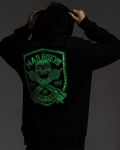 The Mad Hueys Ahoy Fkrs Shield Hoodie - Black