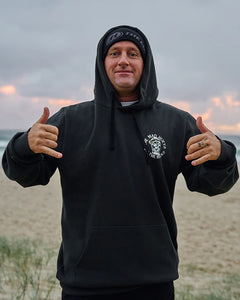 The Mad Hueys On The Rocks Hooded Pullover - Vintage Black