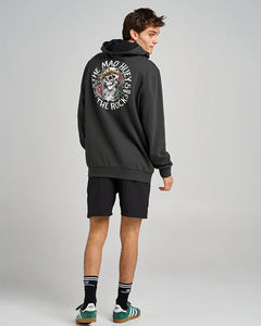 The Mad Hueys On The Rocks Hooded Pullover - Vintage Black